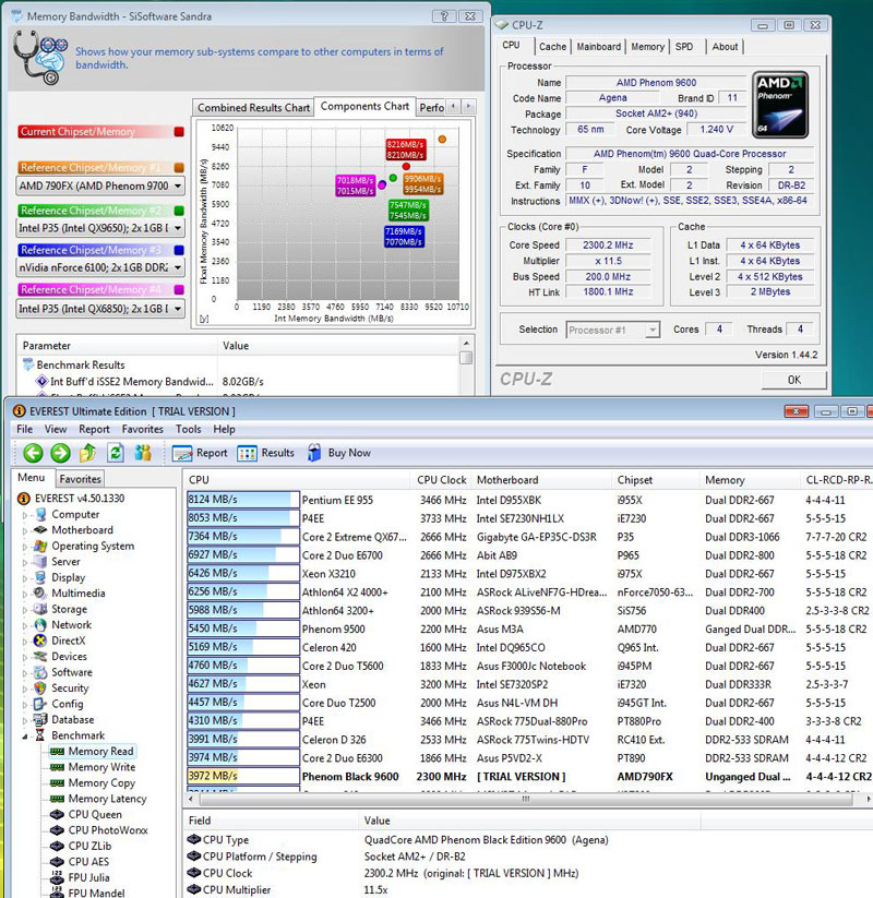 800MHz with CL4 timings and TLB Patch