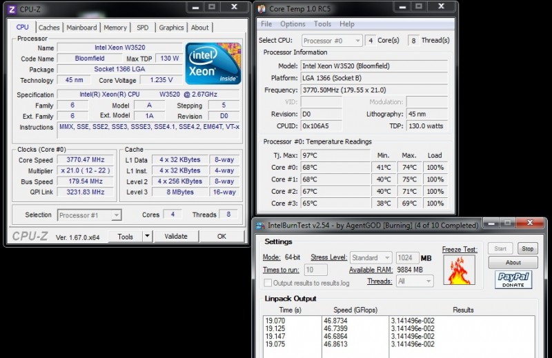 Stock Vcore, and stock VTT