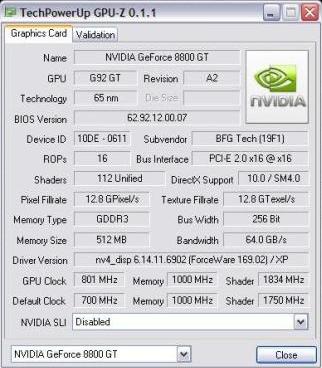 Card flash to SSC specs and OC'd to 801 / 1834 / 1000