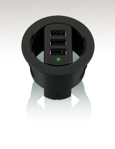 The In-Desk USB Hubs and Dock for iPod provide functionality without taking up any excess real estate on your desktop.