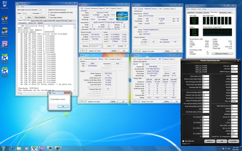 Z77 OC Formula is the World's First to Pass Hyper PI 32M Calculation With 4x8GB Memory Running Steadily at DDR3  2856MHz.jpg