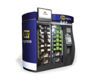 Best Buy is testing an automated kiosk for travelers in need of purchasing consumer electronics for their trip. Best Buy Express can be found in 12 major U.S. airports and features products and prices similar to those found in Best Buy retail stores.