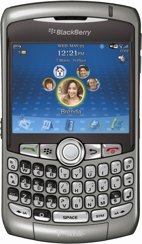 BlackBerry Curve 8320 from T-Mobile in titanium