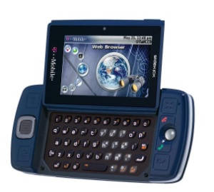 T-Mobile Sidekick LX in midnight blue.