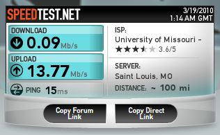 Lindenwood University SpeedTest.net NCAA March Madness