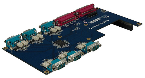 This is aniamge of the VIA EMIO-3210 expansion module for Em-ITX mainboards - designed for kiosk and industrial automation applications.