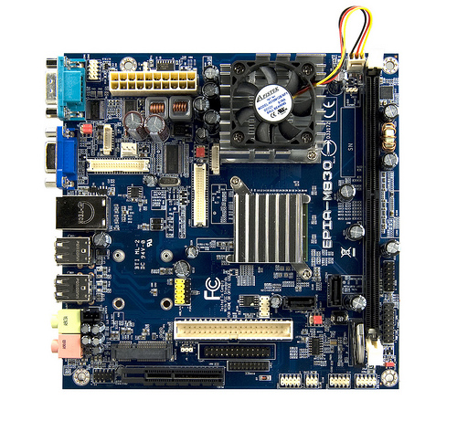 Shown from a top down angle with active cooling.