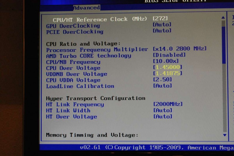 These are the latest settings in BIOS....will boot and load into Windows, but will throttle the multiplier from 14 to 7.5x