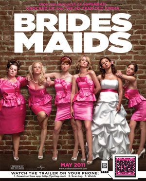 The Microsoft Tag campaign will enable smartphone users to interact with full-page ads for "Bridesmaids" in several major magazines, watching a trailer for the film and accessing additional movie information and content.