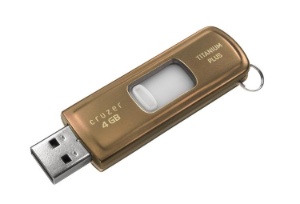 SanDisk Corporation of Milpitas, California, today announced Cruzer Titanium Plus, a USB flash drive that offers automatic online backup for every file copied to the drive.