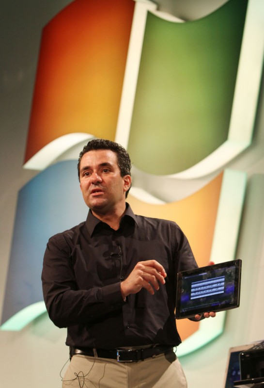 In Taipei, Taiwan, Mike Angiulo, corporate vice president of Windows Planning, Hardware and PC Ecosystem, showed hardware partners “Windows 8” to help the partners build devices that take advantage of the new user experience.