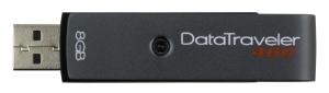 The DataTraveler 400 from Kingston Technology. Preloaded with Migo Software, it's the perfect solution for road warriors.